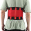 Adjustable Breathable Lower Back Support Belt M Size Red 8