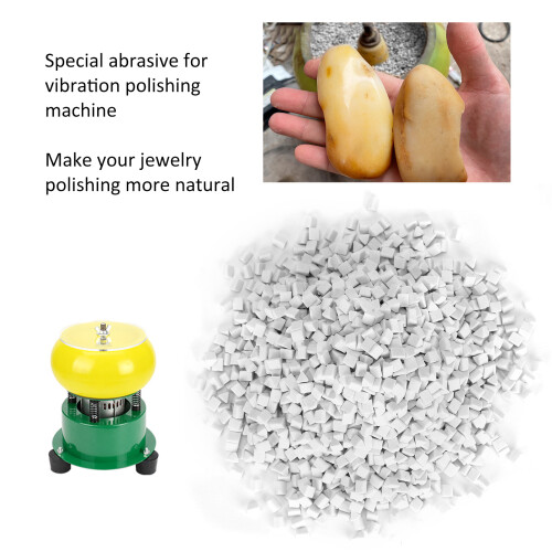 Ceramic Triangle Abrasive Jewelry Buffing for Grinding Machine 4mm 500g 2