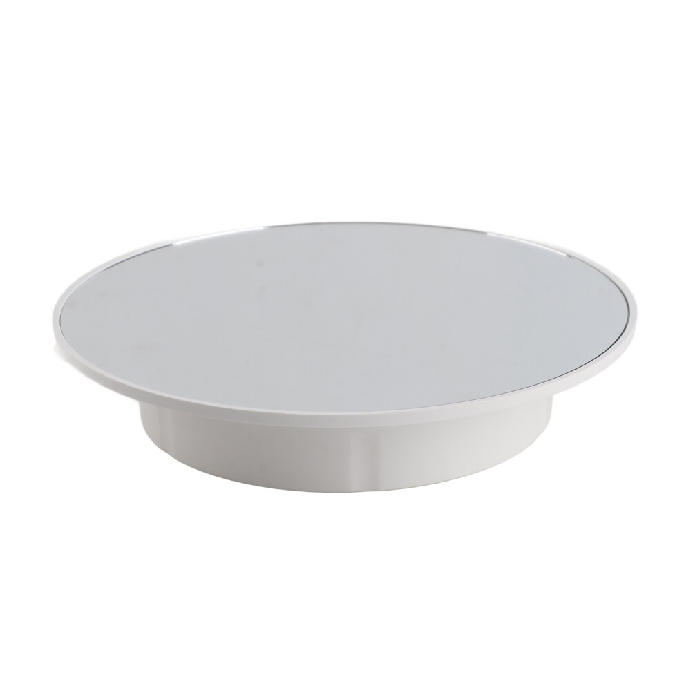360 Electric Rotating Turntable Display Stand, White Mirror, 0-8Kg, 200X200x40mm 6941391611311
