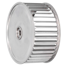 Multi-Wing Centrifugal Blower Wheel, 156mm Diameter, Galvanized Sheet