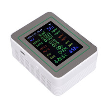 12-in-1 Luftqualitätsmonitor mit 2,8" Farbbildschirm, MT14 Weiß