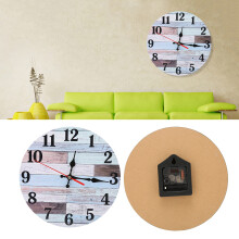 Typ 1 Holz-Wanduhr 25x25 cm Natur AA x1
