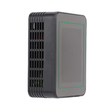 12-in-1 Luftqualitätsmonitor mit 2,8" Farbdisplay, Kompakt in Schwarz