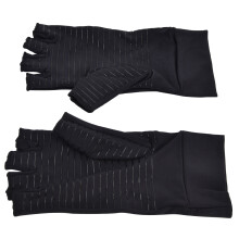 Kupferfarbene Halbfinger-Arthritis-Handschuhe 19-24g