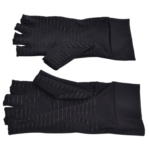 Kupferfarbene Halbfinger-Arthritis-Handschuhe 19-24g