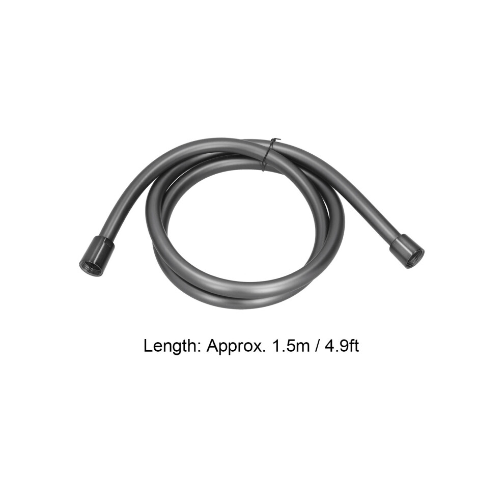 1.5M Pvc Shower Hose Grey Anti Kink 7444352935154