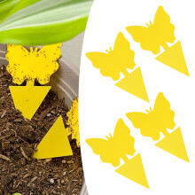 20PCS Butterfly Shape Double-Sided Insect Sticky Traps for Indoor Outdoor Pest Control