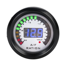 52mm Auto AFR Anzeige LED Blau Digital 12V 4/6/8 Zyl