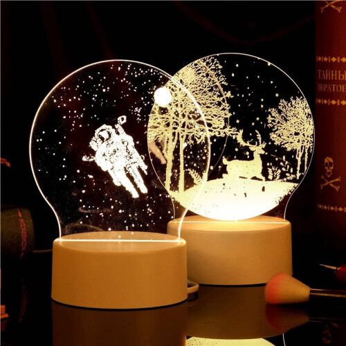 16Pcs Clear Acrylic Sheet Round Panel Thick (4mm) Plastic Acrylic Board for LED Light Base,Sign,DIY Display Projects 1