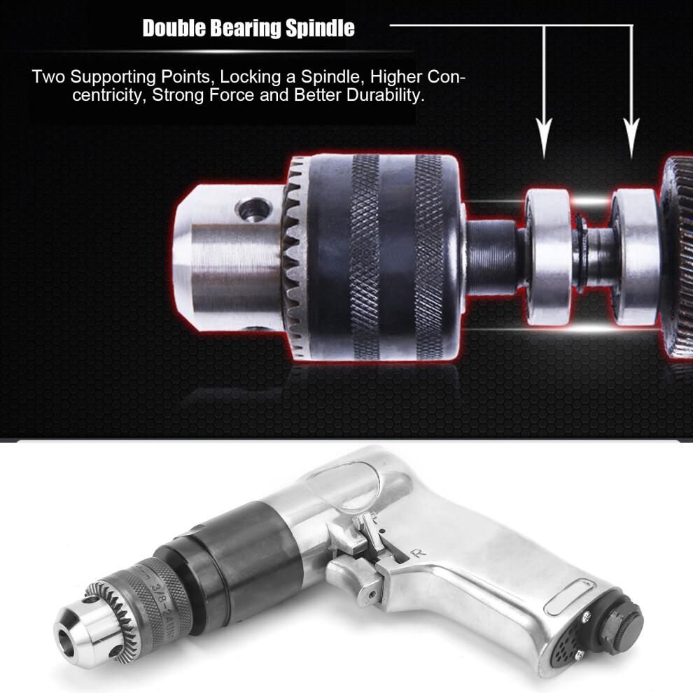 3/8" 2000rpm Air Drill Forward Reverse