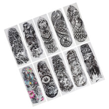 10 Stück Vollarm-Temp Tattoos 170x480mm TQB-225