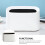 ROSENICE Desk Trash Can White PP Double-Layer 1 Piece 5