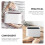 ROSENICE Desk Trash Can White PP Double-Layer 1 Piece 7