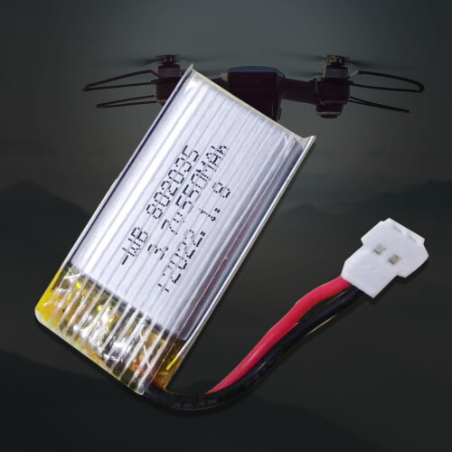 3.7V550mAh802035 Επαναφορτιζόμενη μπαταρία λιθίου πολυμερούς κατάλληλο για 2