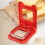 Square Sandwich Cutter Sealer Remove Bread Crust Stainless Steel Kitchen Essentials (Red) 5