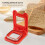 Square Sandwich Cutter Sealer Remove Bread Crust Stainless Steel Kitchen Essentials (Red) 6