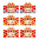 Red Foldable Bag with Rabbit Year Design 6 pcs 2
