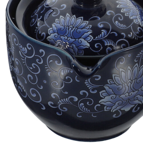 Retro Chinese teapot ceramic pot-shaped 1 piece 2