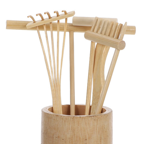 HEMOTON Bamboo Zen Garden Rake Set 1 Set 2
