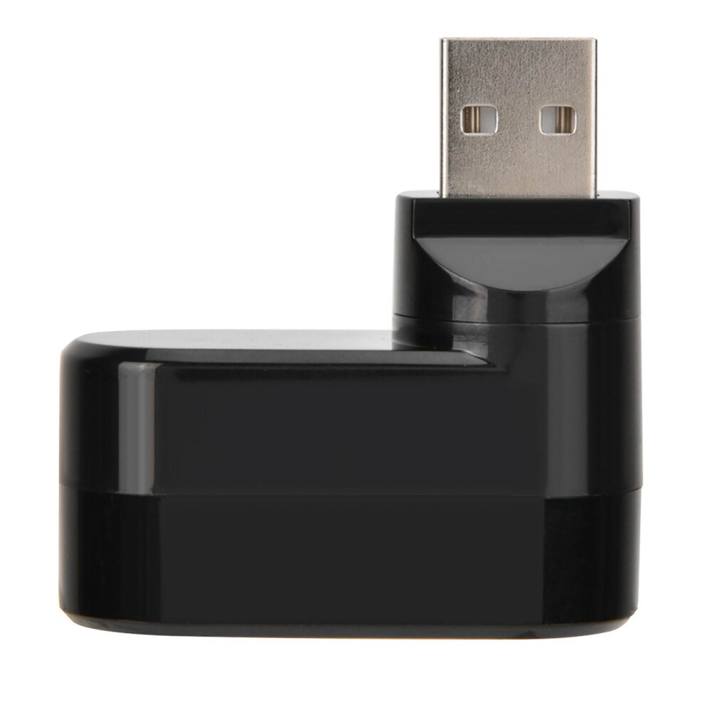 Usb 2.0 Multi-Port Rotating Hub For Pc & Laptop Mini Design Black 4211391618385