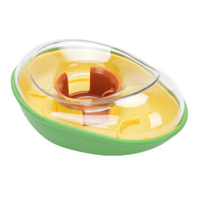 Avocado Plastik Langsames Fressen Futternapf für Hunde 23,5x18cm Automatischer Futterspender für Katzen & Hunde