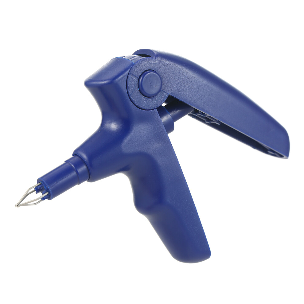 Blue/Grey Dental Ligature Gun Orthodontic Elastic Chain Dispenser