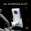 Suporte para celular de motocicleta em alumínio, ajustável e com rotação de 360. 8