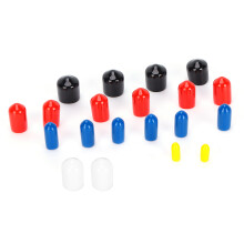 Colorful PVC Vacuum Line Cap Covers for GM, Ford, Chrysler Engines 1/8-3/8in