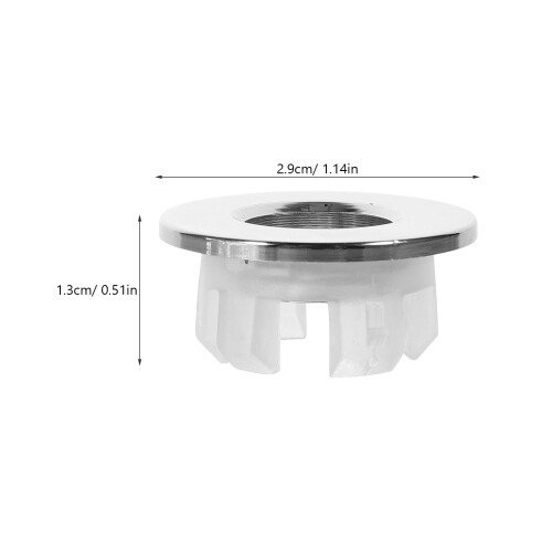 4 Pcs Bathroom Sink Overflow Trim Ring Kitchen Drain Cover Basin Decorative 1
