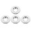 4 Pcs Bathroom Sink Overflow Trim Ring Kitchen Drain Cover Basin Decorative 4