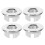 4 Pcs Bathroom Sink Overflow Trim Ring Kitchen Drain Cover Basin Decorative 5