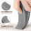 Rubber Door Stopper Heavy-Duty Wedge 5-Pack Gray 4
