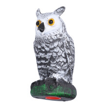 Plastic Fake Owl Decoy Outdoor Garden Pest Deterrent 1023