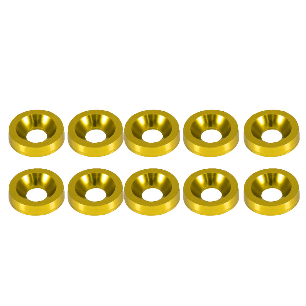 Car Modification Gasket Bolt License Plate Frame Decor Screws Â 6Mmx19mm Golden 3471391624002