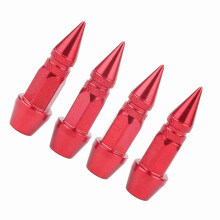 4Pcs Aluminum Alloy Wheel Tire Valve Stem Dust Caps Red Black Silver Blue Gold