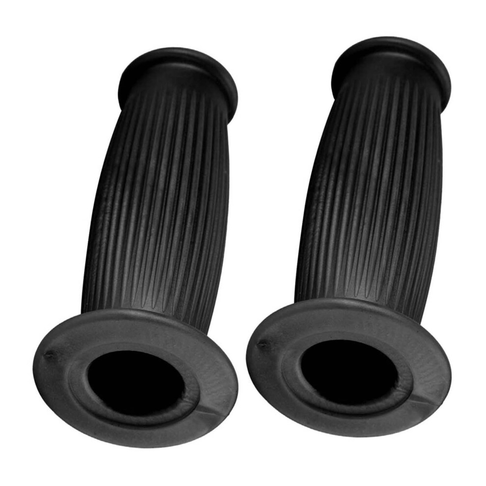 Universal Motorcycle Handlebar Grip 1Inch 25/28Mm Tpu Vintage Rubber Black 8721391624997
