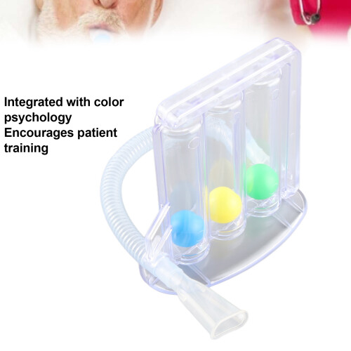 ThreeBall Deep Breathing Exerciser PE Lung Vital Capacity Training 2