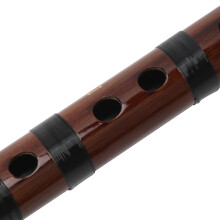 Bambus Dizi Flöte Musikinstrument mit D-Tastenschrift Gehäuse aus Trockenmaterial