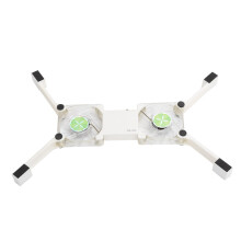 Lightweight White Laptop Cooling Stand with USB Radiator & AntiSkid Feet
