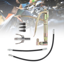 7PCS Metal Air Grease Nozzle Kit with 230mm & 400mm Hoses for Air Compressor Pump