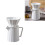 Coffee Drip Filter 1-2 Cups Ceramic Coffee Dripper Permanent Pour over Coffee Maker with Separate Stand for Filte 400ml 2