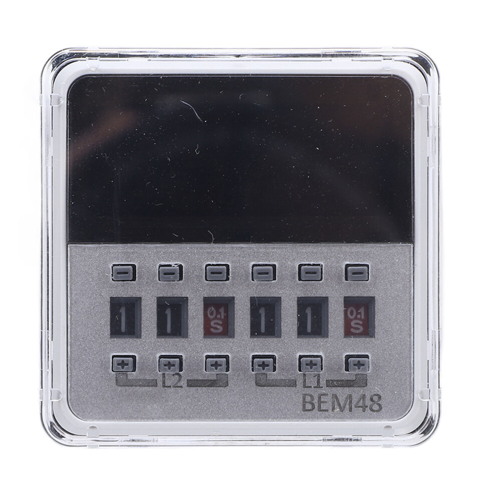 Digital Time Relay 0.1S-99H Non Cycling Led Timer With 35Mm Mount 9391391627411