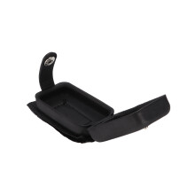 Acoustic Guitar Battery Pouch PU Portable Holster Black