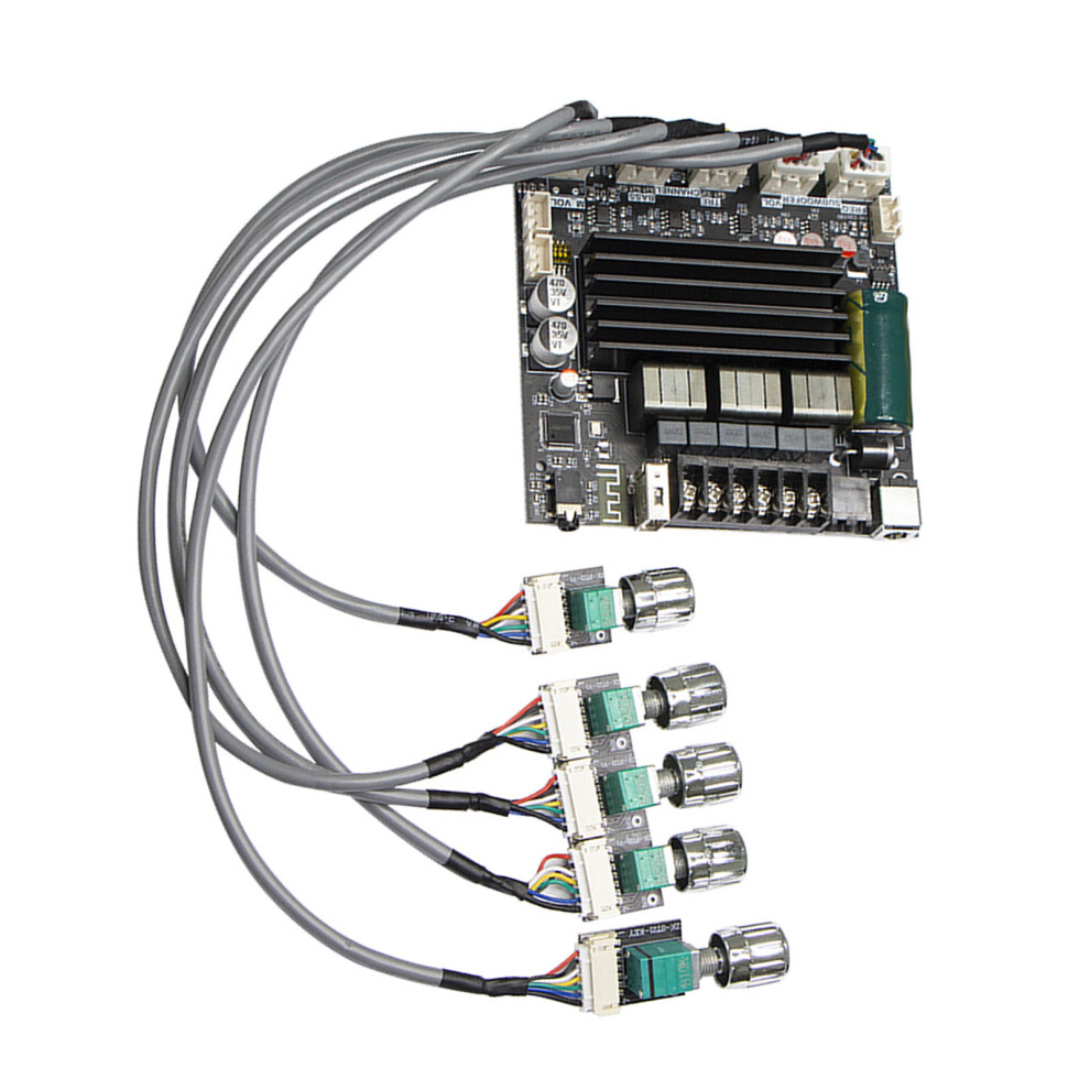 Zk-St21 2.1 Channel Sound Amplifier Board 100W/200W Bluetooth Digital Power Amp 4241391629395