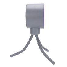 Batteriebetriebene Kinderwagen-Ventilator, 360 Schwenkfunktion, Clip, Grau, 4000mAh