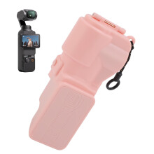Rosa Kameraobjektiv-Bildschirmprotektor-Hülle für Pocket 3, aufklappbar, staubdicht