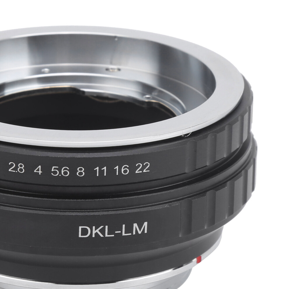 High-Quality Dkl To Leica Lm Mount Lens Adapter Metal Construction Precise Fit 8001391629025