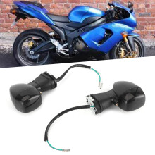 2pcs Yellow Motorcycle Turn Signal Lights for Kawasaki ZX600 ZX9 ZX7 ZX12R