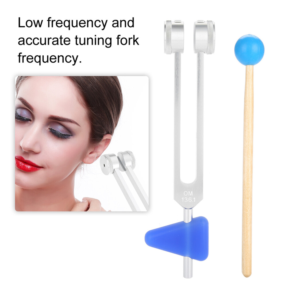 136.1Hz Aluminum Alloy Tuning Fork Kit for Sound Healing, 21.5cm