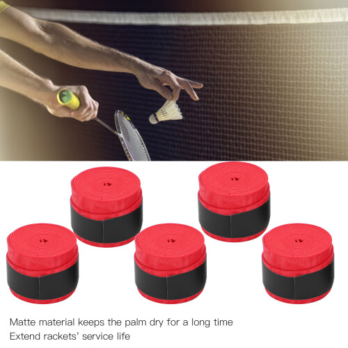 Griffband-Set 5 Stück Rot Trocken Matt Overgrip
